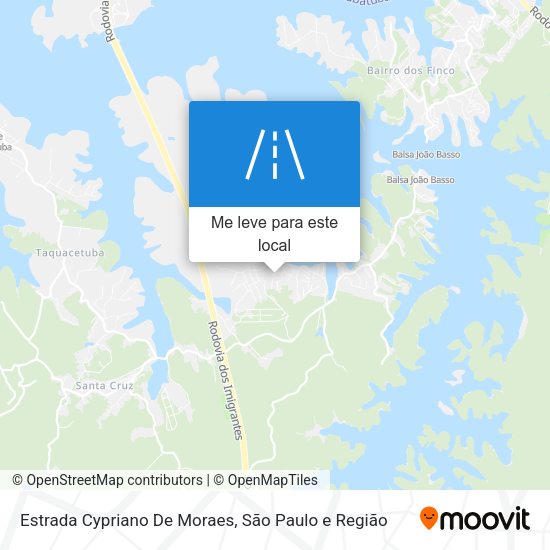 Estrada Cypriano De Moraes mapa