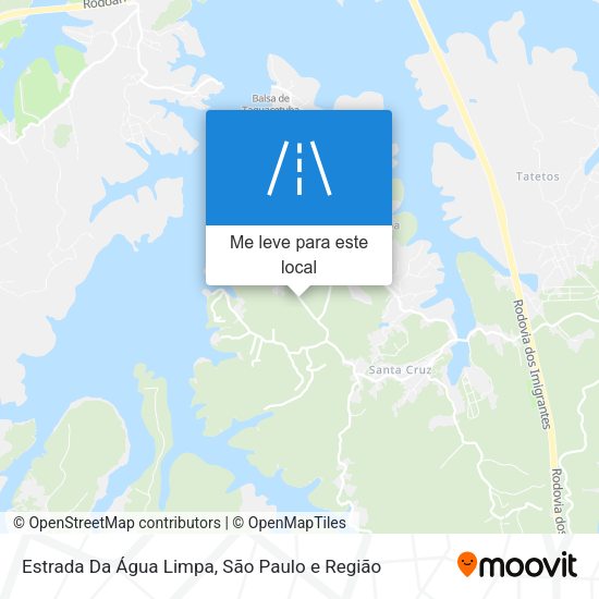 Estrada Da Água Limpa mapa