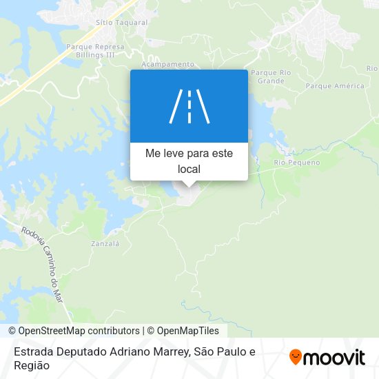 Estrada Deputado Adriano Marrey mapa