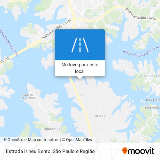 Estrada Irineu Bento mapa