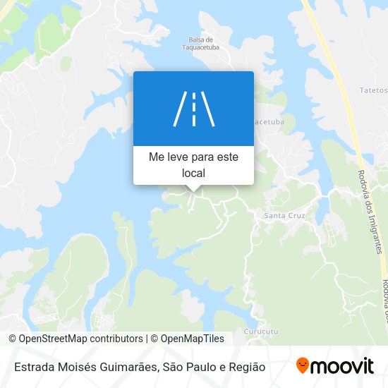 Estrada Moisés Guimarães mapa