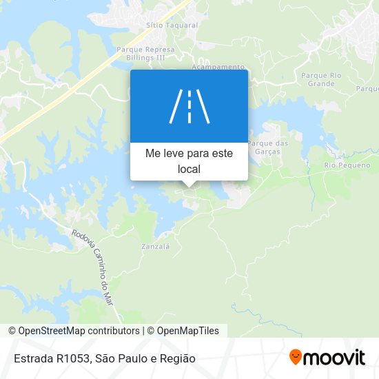 Estrada R1053 mapa
