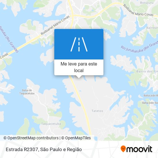 Estrada R2307 mapa