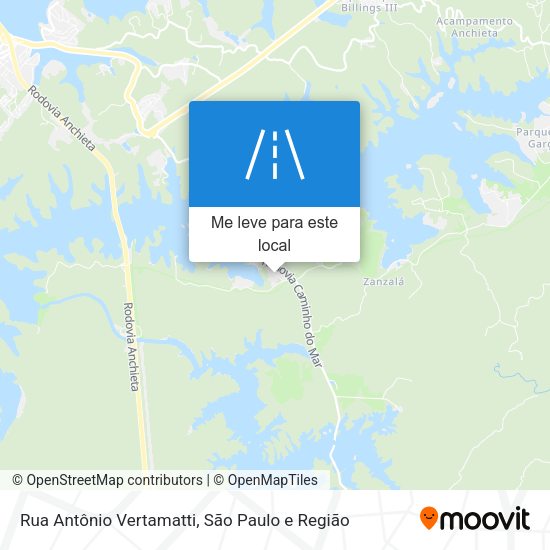Rua Antônio Vertamatti mapa