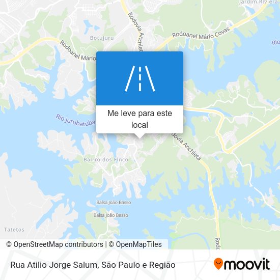 Rua Atilio Jorge Salum mapa