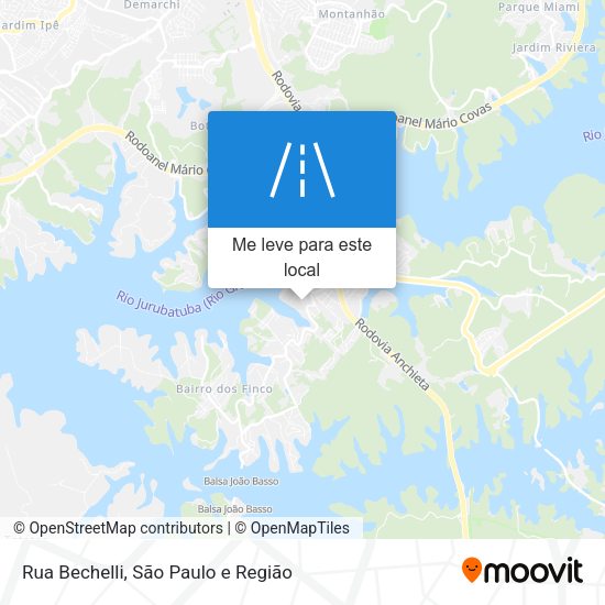 Rua Bechelli mapa