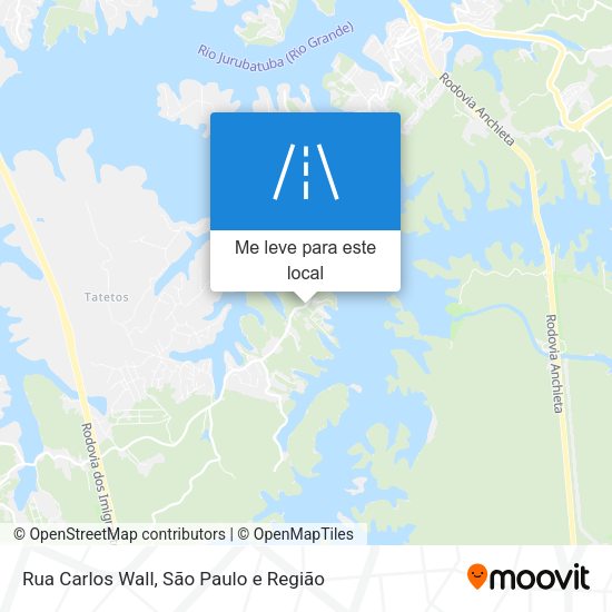 Rua Carlos Wall mapa