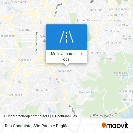 Rua Conquista mapa