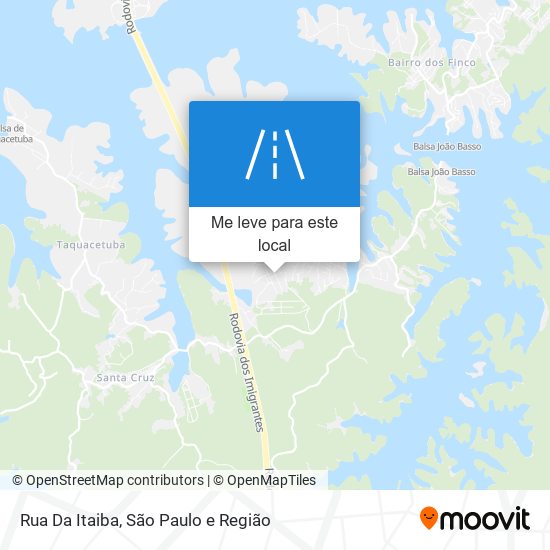 Rua Da Itaiba mapa