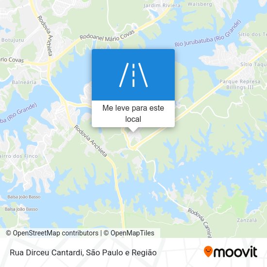 Rua Dirceu Cantardi mapa