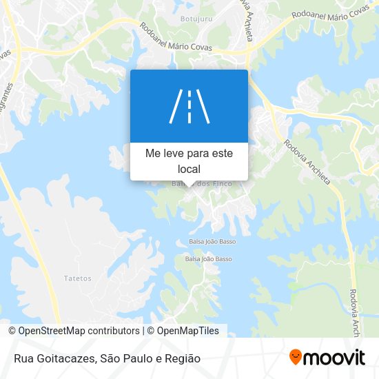 Rua Goitacazes mapa