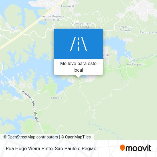 Rua Hugo Vieira Pinto mapa