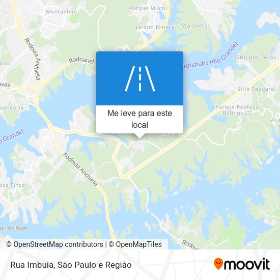 Rua Imbuia mapa