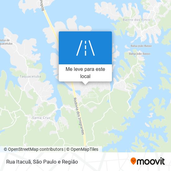 Rua Itacuã mapa