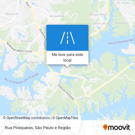 Rua Piraquaras mapa