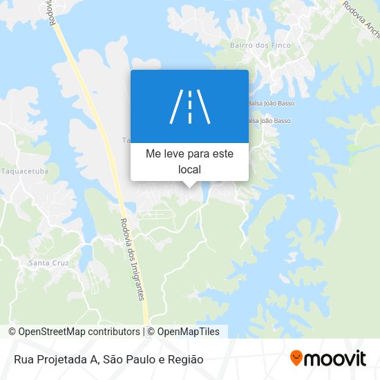 Rua Projetada A mapa