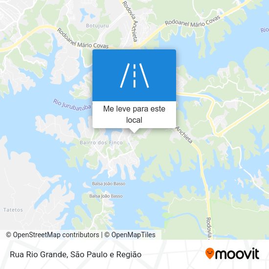 Rua Rio Grande mapa