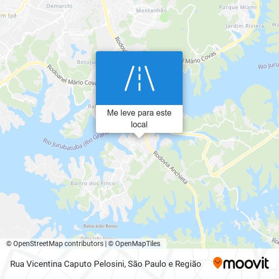 Rua Vicentina Caputo Pelosini mapa