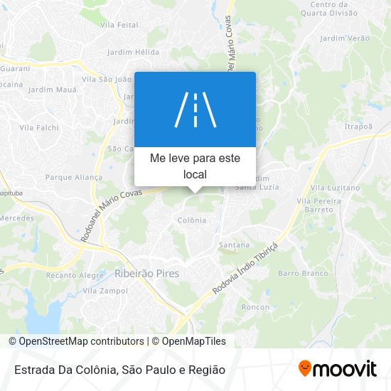 Estrada Da Colônia mapa