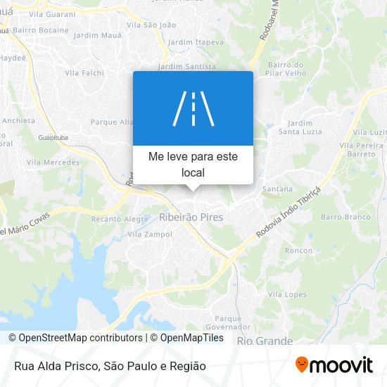 Rua Alda Prisco mapa