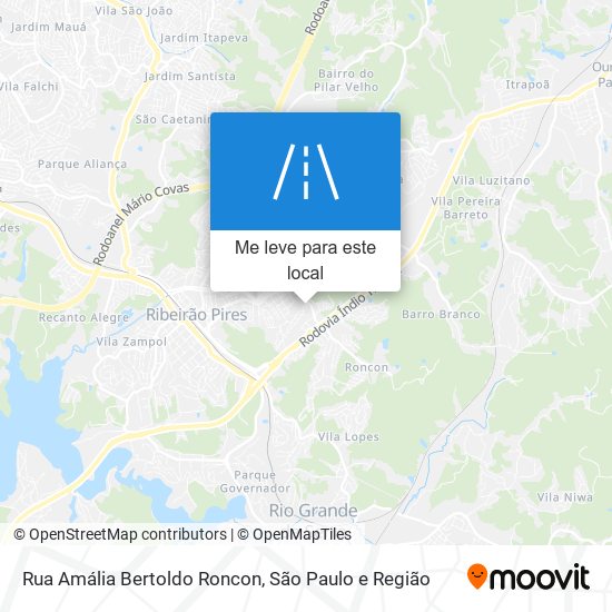 Rua Amália Bertoldo Roncon mapa