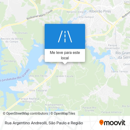 Rua Argentino Andreolli mapa