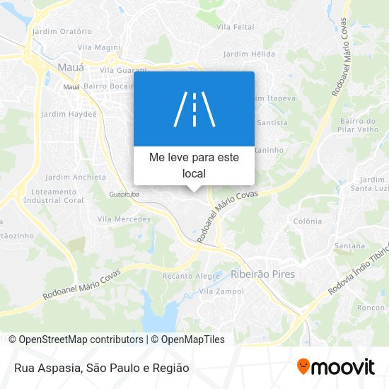 Rua Aspasia mapa