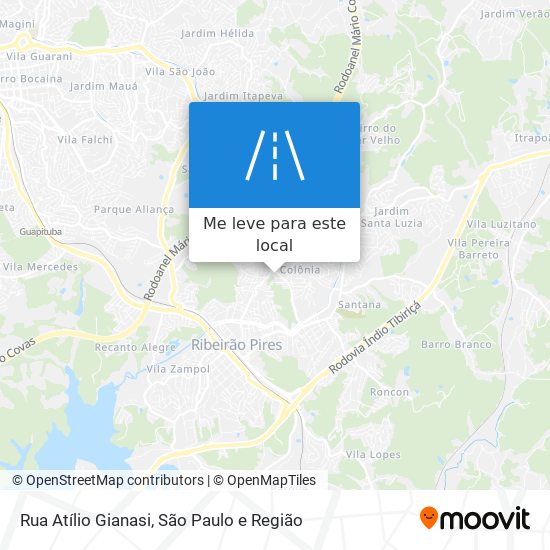 Rua Atílio Gianasi mapa