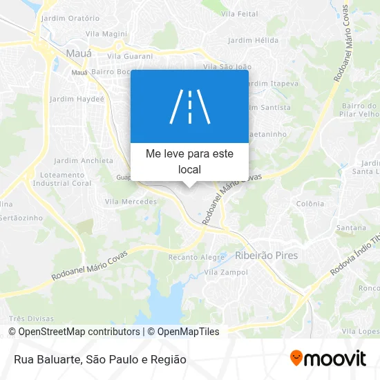 Rua Baluarte mapa