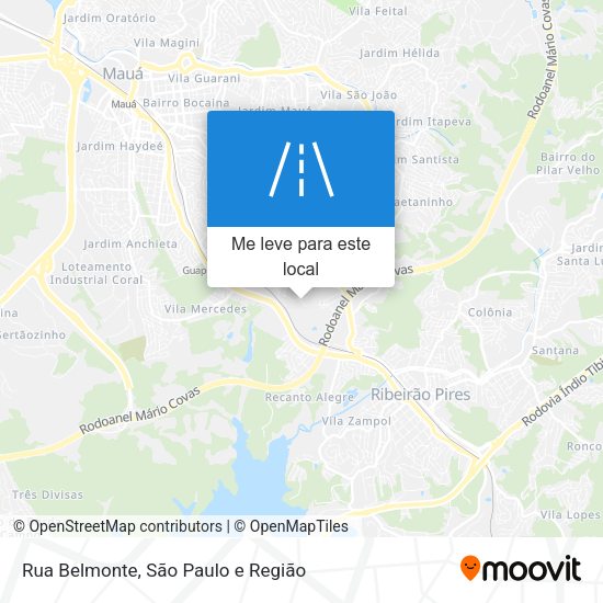 Rua Belmonte mapa