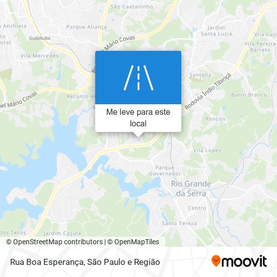 Rua Boa Esperança mapa