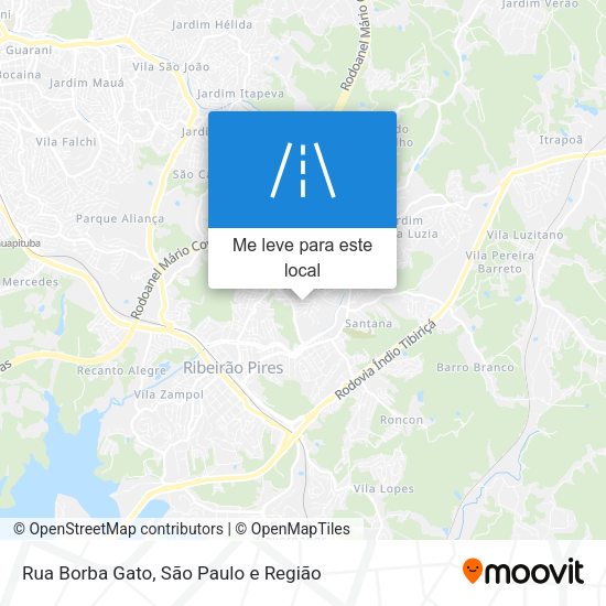 Rua Borba Gato mapa