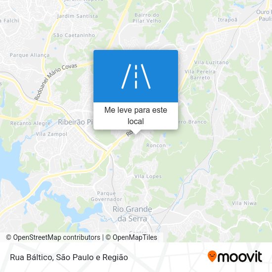 Rua Báltico mapa