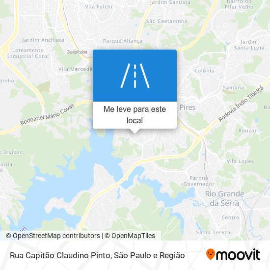 Rua Capitão Claudino Pinto mapa