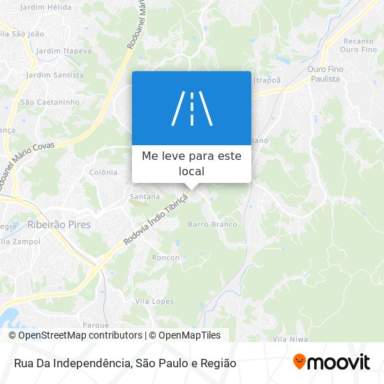 Rua Da Independência mapa