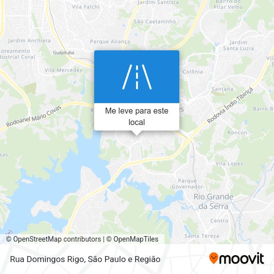Rua Domingos Rigo mapa