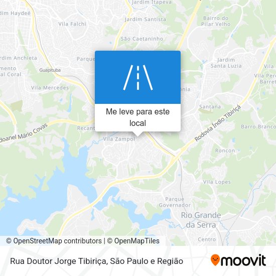 Rua Doutor Jorge Tibiriça mapa