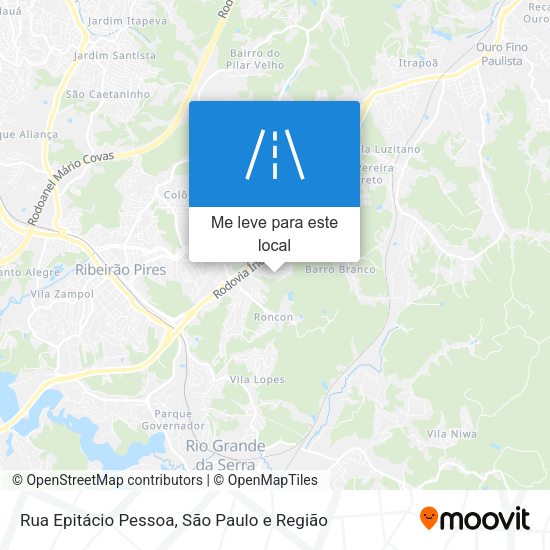 Rua Epitácio Pessoa mapa