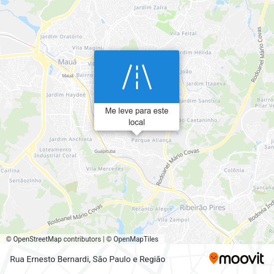 Rua Ernesto Bernardi mapa