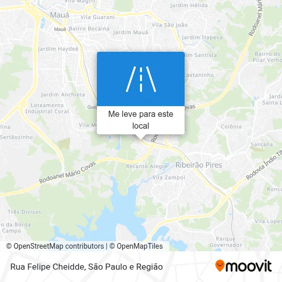 Rua Felipe Cheidde mapa