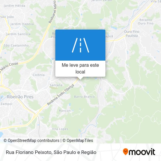 Rua Floriano Peixoto mapa