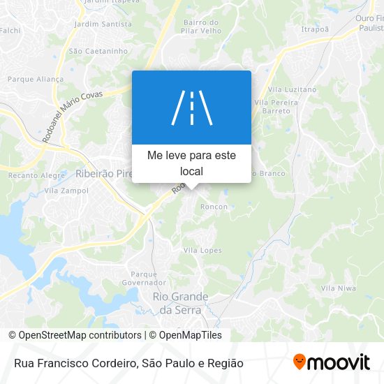 Rua Francisco Cordeiro mapa