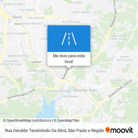 Rua Geraldo Teodolindo Da Silva mapa