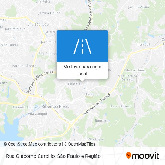 Rua Giacomo Carcillo mapa