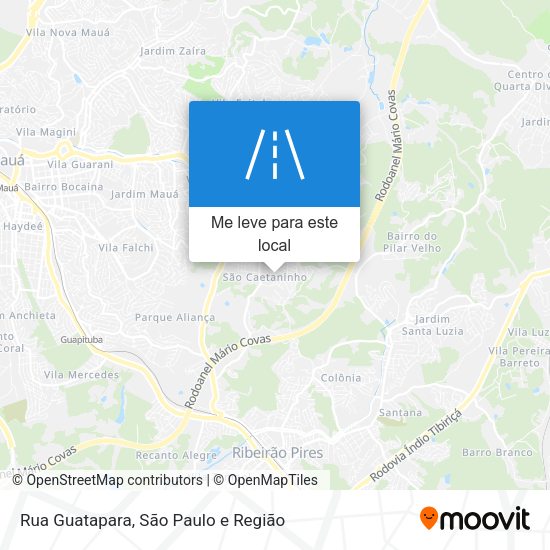 Rua Guatapara mapa