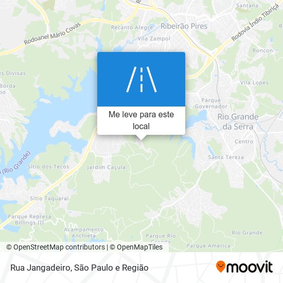 Rua Jangadeiro mapa