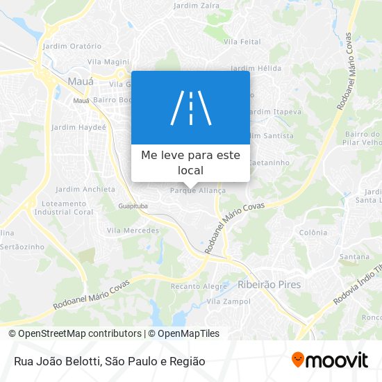 Rua João Belotti mapa