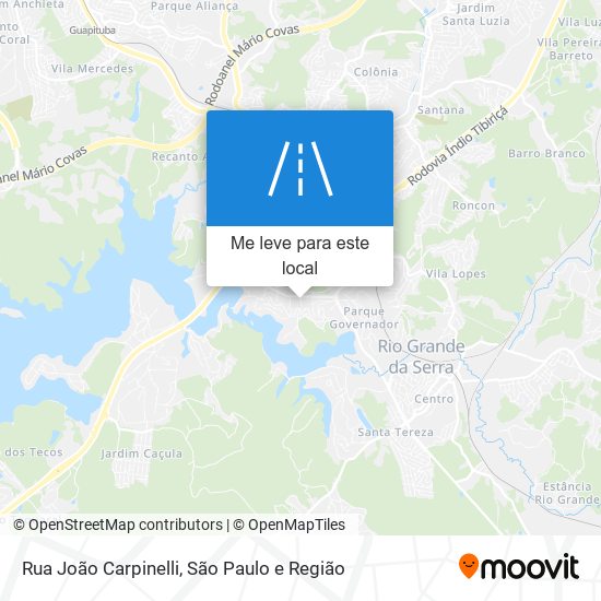 Rua João Carpinelli mapa