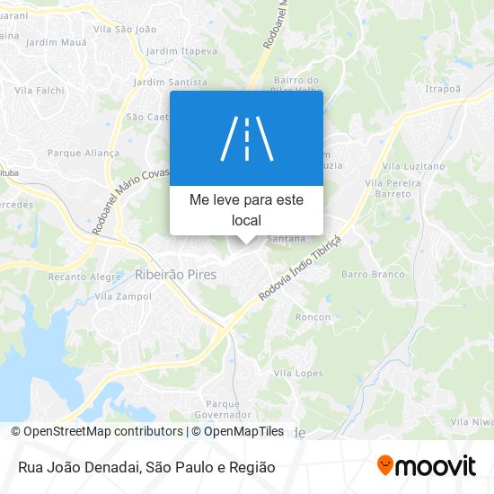 Rua João Denadai mapa