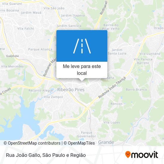 Rua João Gallo mapa